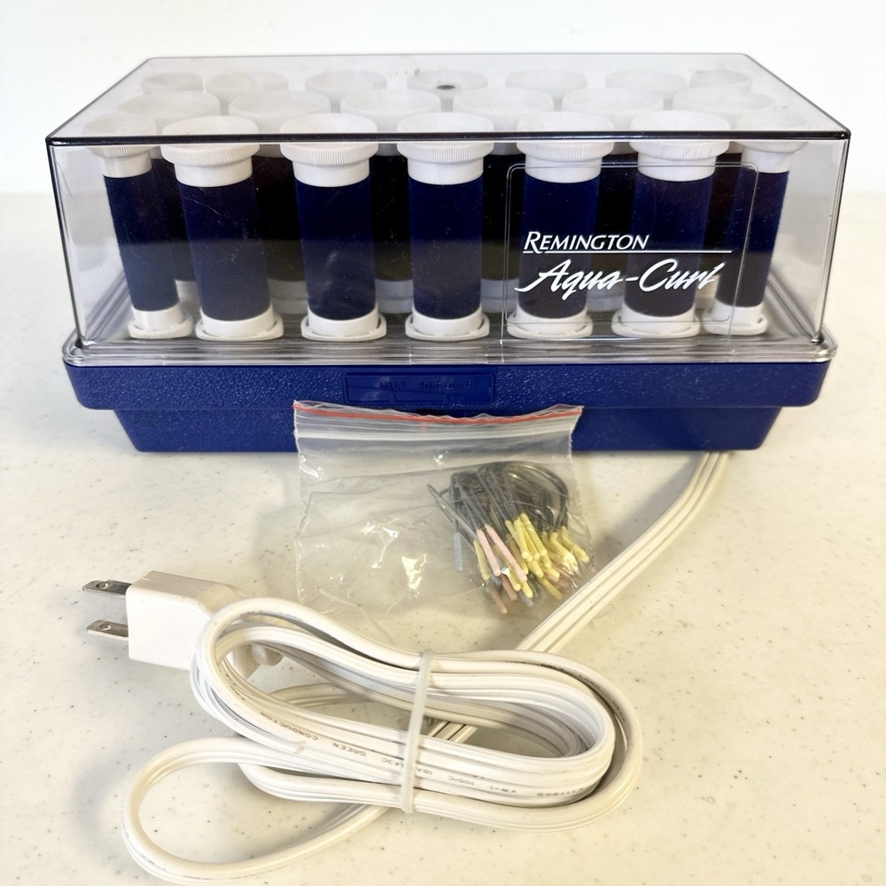 Remington Aqua-Curl Hair Rollers - Blue and White